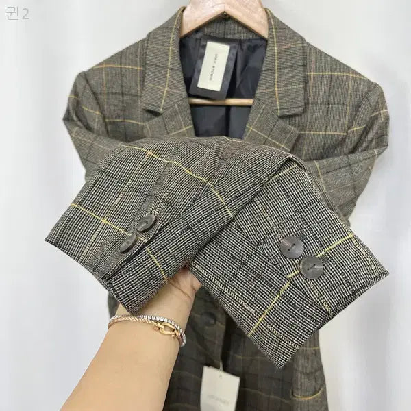[BUNJANG] Max Studio Women's Check Jacket (New) / 맥스스튜디오 여성 체크 자켓 (미착용새제품) 구88