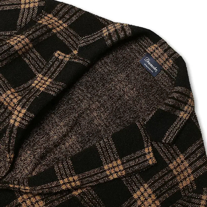 [BUNJANG] Drumohr Lana Wool Check 3B Jacket Cardigan / 드루모어 [Drumohr] 라나 울 체크 럭셔리 3B 자켓 가디건 이태리