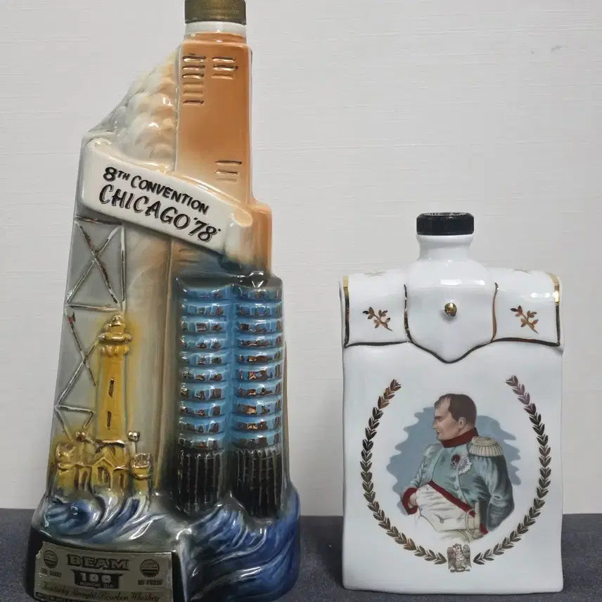 [BUNJANG] Beam Whiskey Chicago Commemorative Bottle / 빔 위스키 빈티지 시카고 기념 보틀 공병