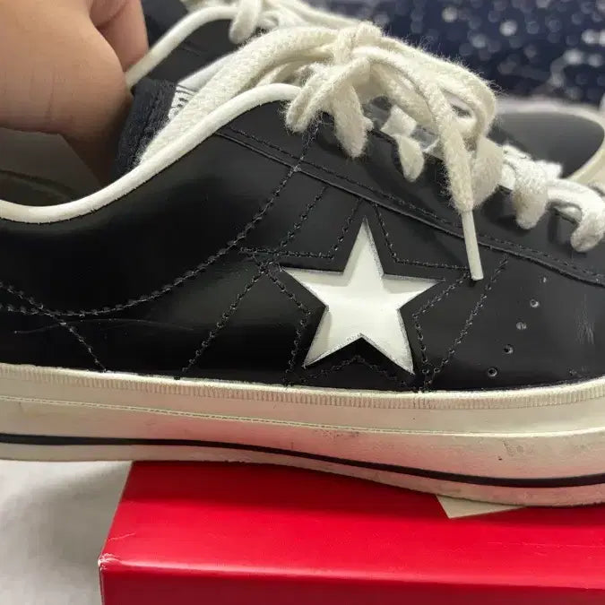 [BUNJANG] Converse Japan One Star Leather Sneakers / (265) 컨버스재팬 원스타 레더 265 블랙화이트