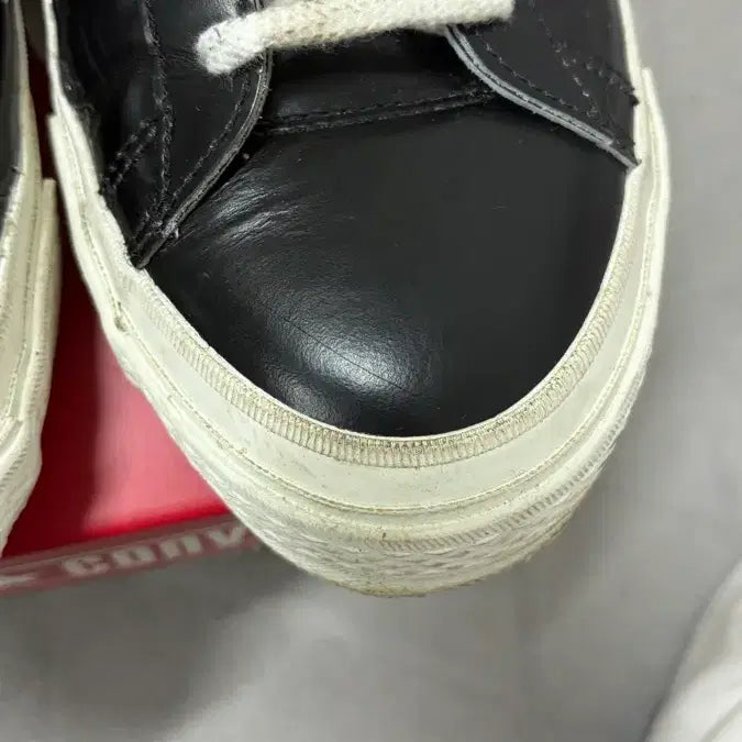 [BUNJANG] Converse Japan One Star Leather Sneakers / (265) 컨버스재팬 원스타 레더 265 블랙화이트