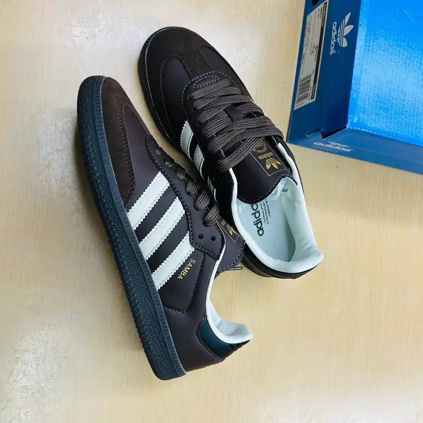 [BUNJANG] Adidas Samba OG Dark Brown Sneakers / 새상품 240 아디다스 삼바 OG 다크 브라운 클레이 브라운 정품