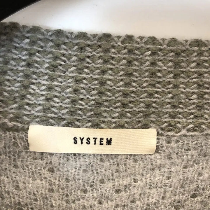 [BUNJANG] System Wool Blend Waffle Knit Sweater / 시스템 한섬 울 와플니트 FREE