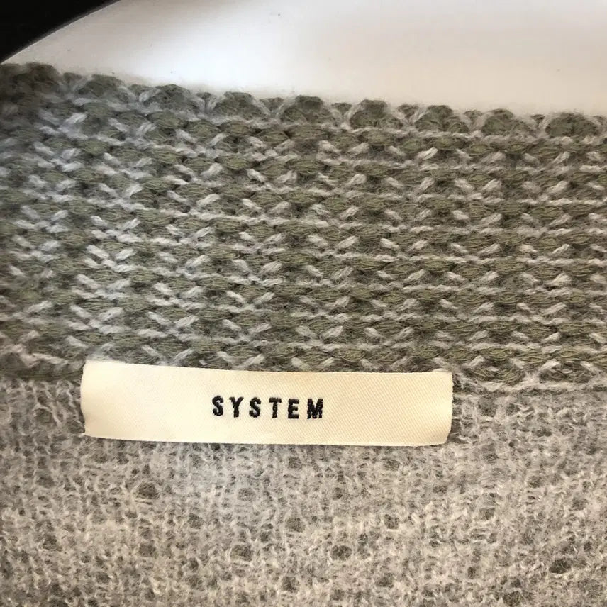 [BUNJANG] System Wool Blend Waffle Knit Sweater / 시스템 한섬 울 와플니트 FREE