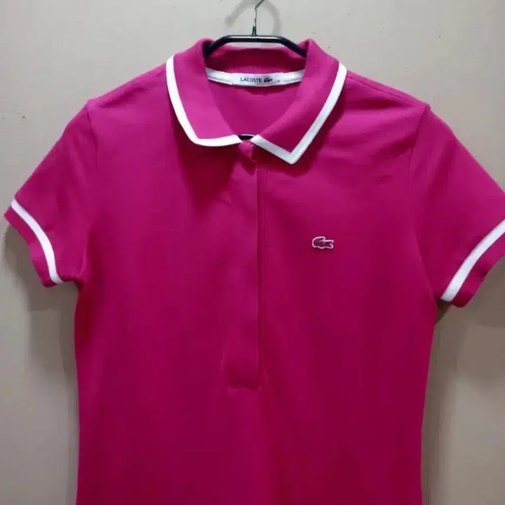 [BUNJANG] Lacoste Mini Dress Hot Pink / 라코스테(새것수준)