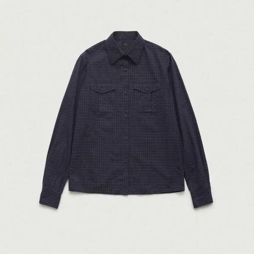 [BUNJANG] TheBarnet Townie Check Shirt Navy / 더바넷 townie 체크 셔츠 네이비