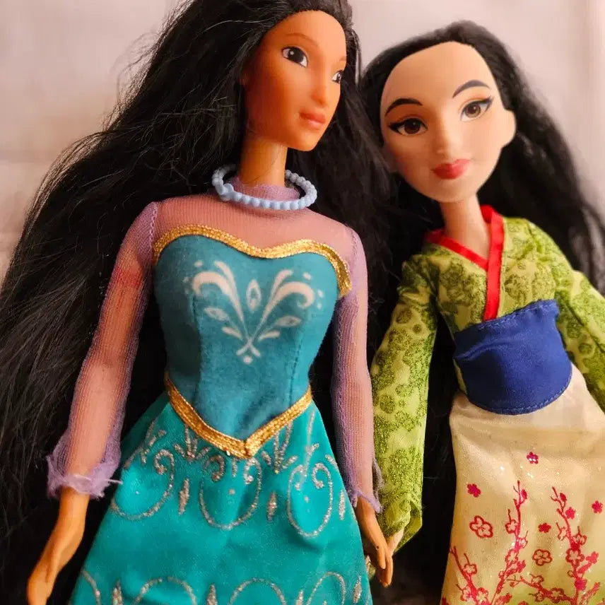 [BUNJANG] Disney Pocahontas Mulan Classic Doll Set / 빈티지 디즈니인형세트 포카혼타스 뮬란 클래식돌