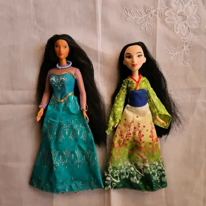 [BUNJANG] Disney Pocahontas Mulan Classic Doll Set / 빈티지 디즈니인형세트 포카혼타스 뮬란 클래식돌