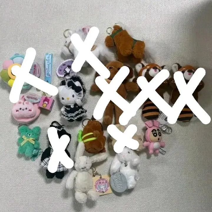 [BUNJANG] Various Character Keyrings / 인형뽑기 키링 키티 카피바라 노블레빗 등