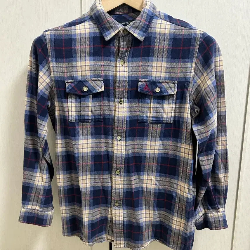 [BUNJANG] Beanpole Check Shirt Size 80 / 빈폴 체크 남방ㅡ80사이즈(가슴둘레78cm/키165cm 기준)