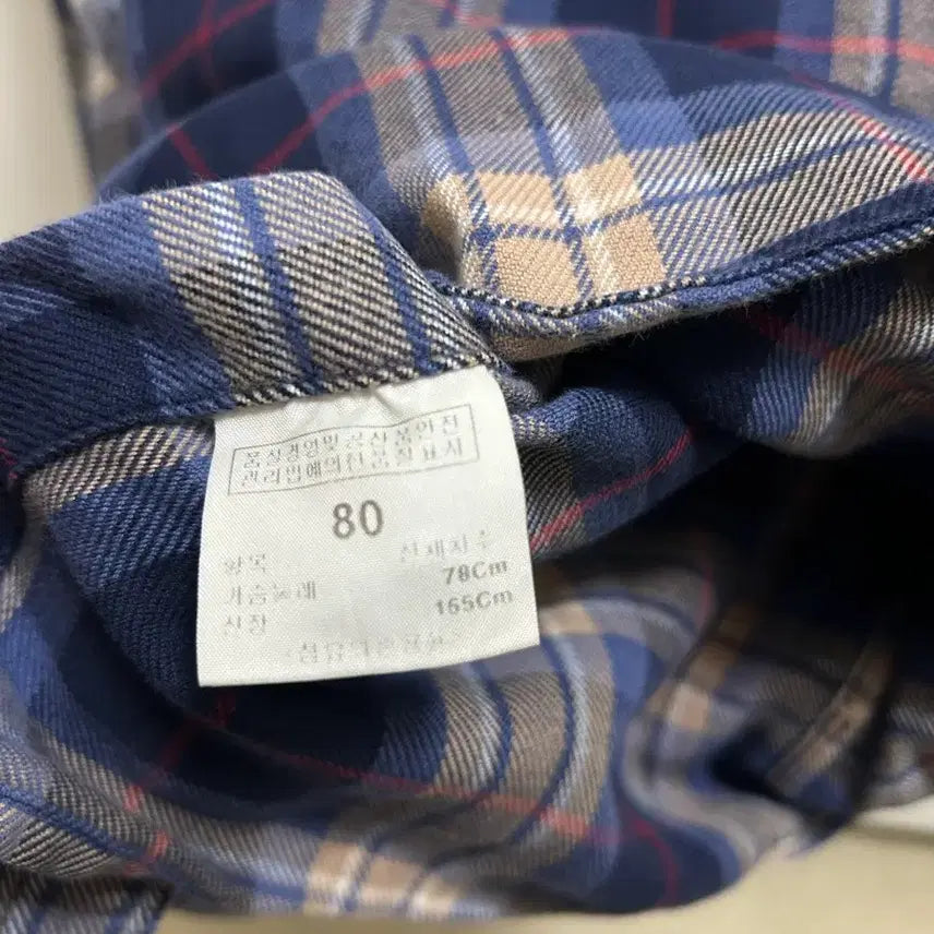 [BUNJANG] Beanpole Check Shirt Size 80 / 빈폴 체크 남방ㅡ80사이즈(가슴둘레78cm/키165cm 기준)