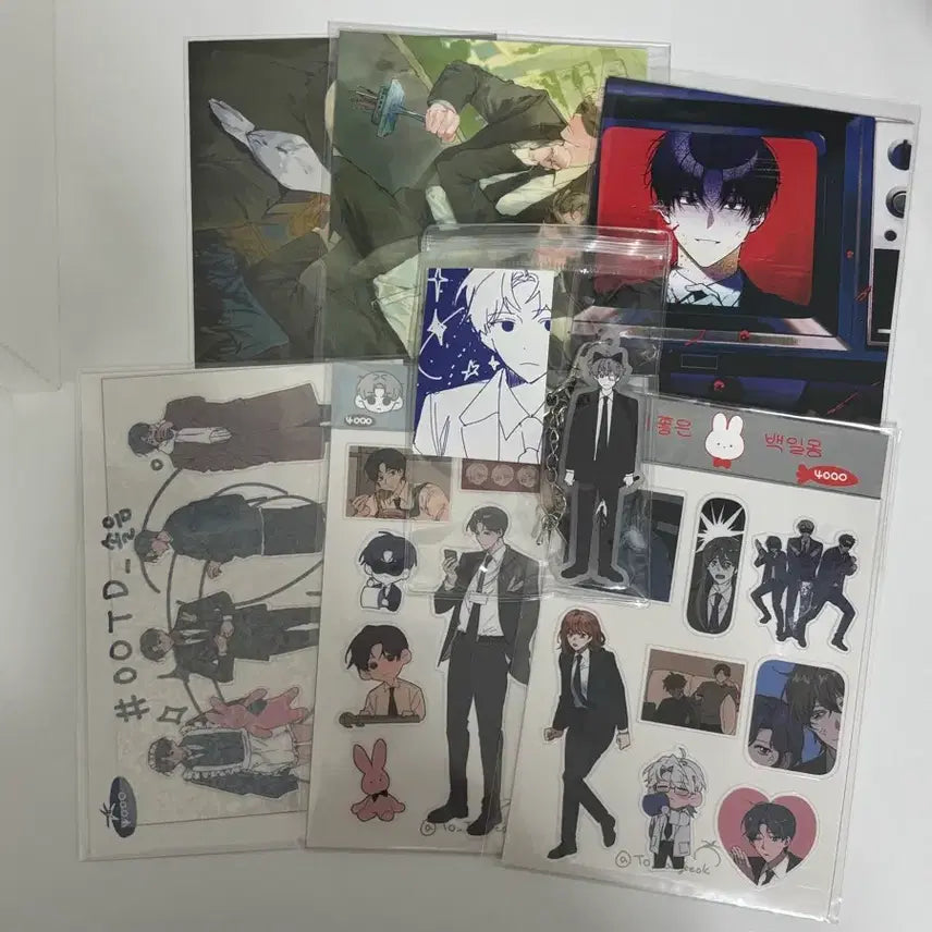 [BUNJANG] Broadcast Photocard Set + Keyring / 괴담출근 엽서 + 스티커+ 키링