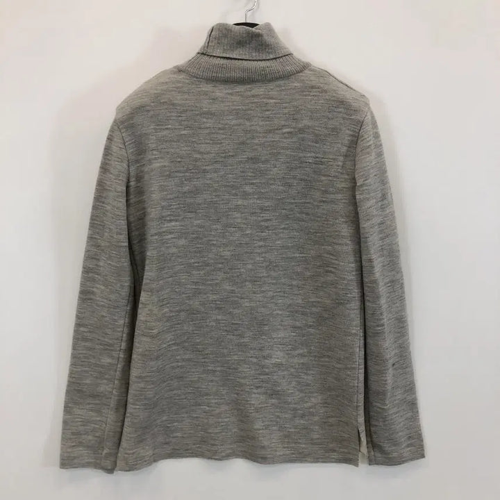 [BUNJANG] Lacoste Wool 100% Patch Logo Turtleneck Sweater / 라코스테 울 100% 폴라니트 여성 90 패치로고