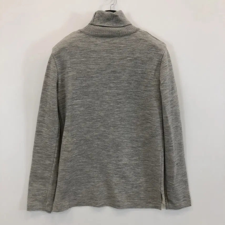 [BUNJANG] Lacoste Wool 100% Patch Logo Turtleneck Sweater / 라코스테 울 100% 폴라니트 여성 90 패치로고