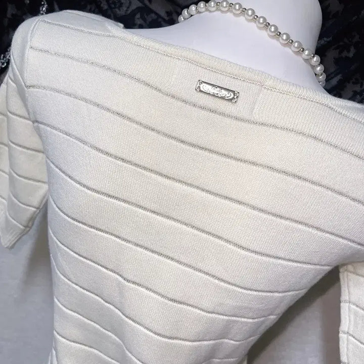 [BUNJANG] Rady Romantic Hime Knit Top / 라디 rady 오네갸루 로맨틱 히메 베메클 금장 체인 니트 로걀탑 핀터