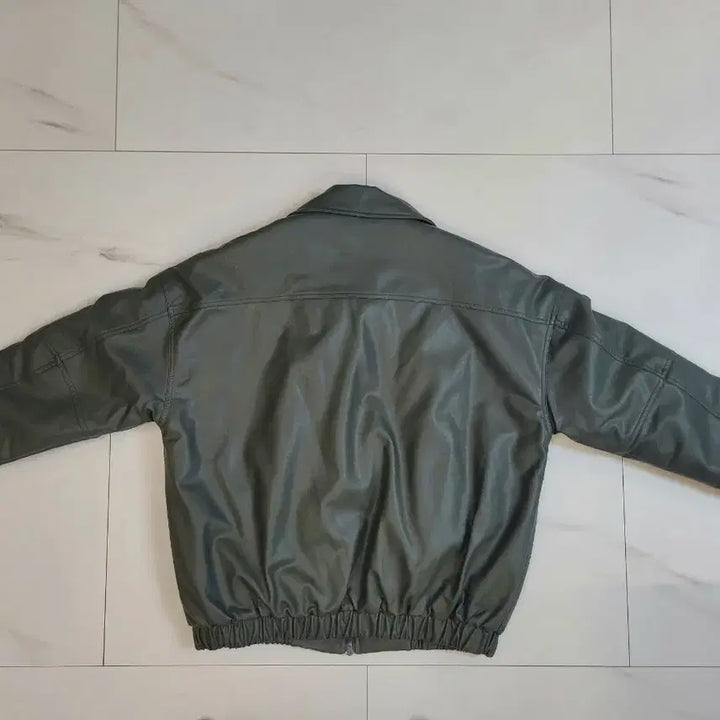 [BUNJANG] STANDARD Leather Blouson Jacket - M / STANDARD 레더 블루종 자켓 M