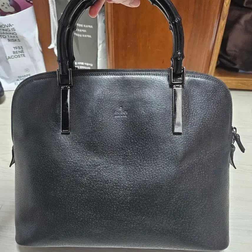 [BUNJANG] Gucci Bamboo Handle Tote Bag / 정품) 구찌 블랙 뱀부 핸들 토트백 판매합니다