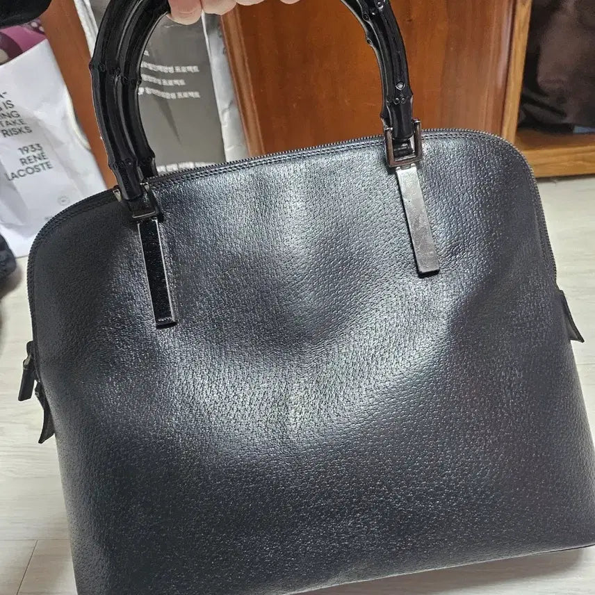 [BUNJANG] Gucci Bamboo Handle Tote Bag / 정품) 구찌 블랙 뱀부 핸들 토트백 판매합니다