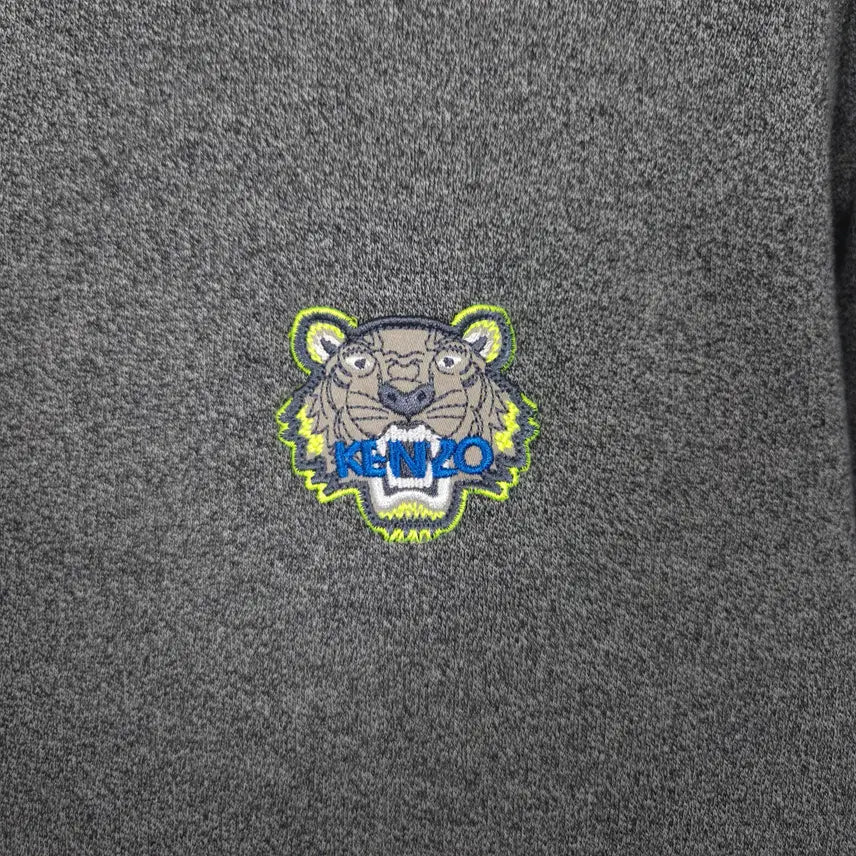 [BUNJANG] Kenzo Gray Tiger Patch Sweatshirt / [100-105] 겐조 그레이 타이거 패치 스웨트셔츠