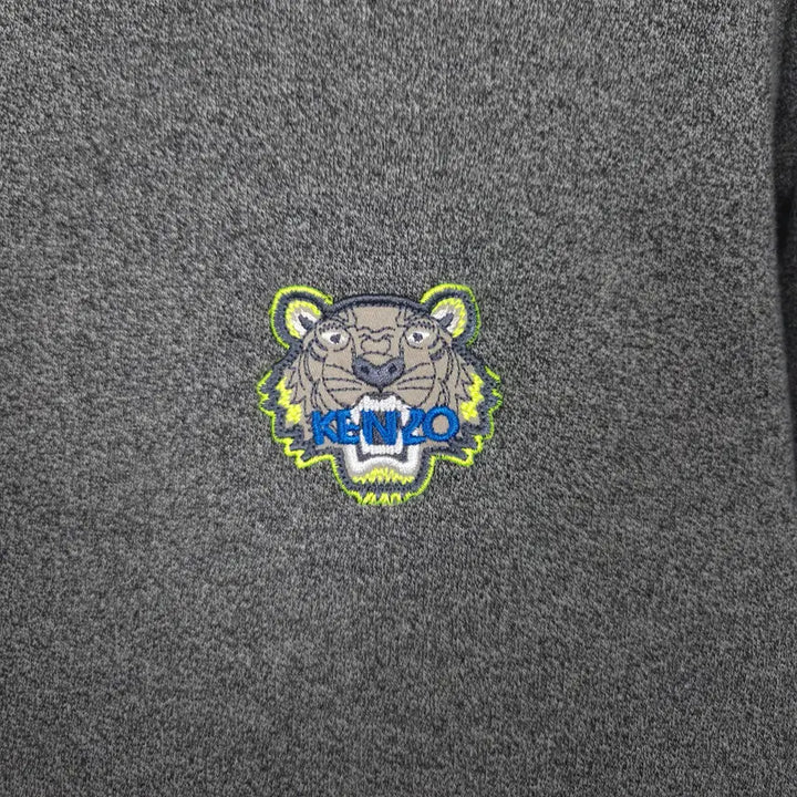 [BUNJANG] Kenzo Gray Tiger Patch Sweatshirt / [100-105] 겐조 그레이 타이거 패치 스웨트셔츠