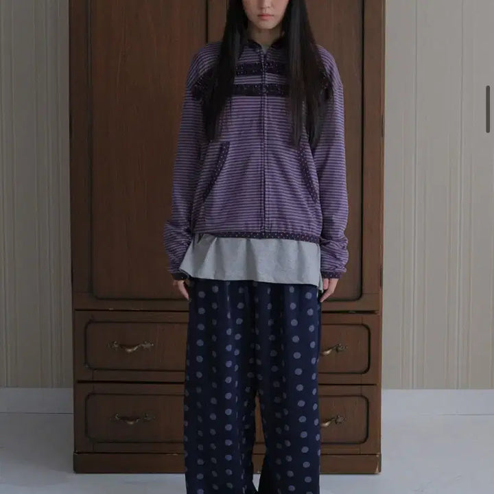 [BUNJANG] Varnishment Dot Bending Pants / 바니쉬먼트 도트 밴딩 팬츠