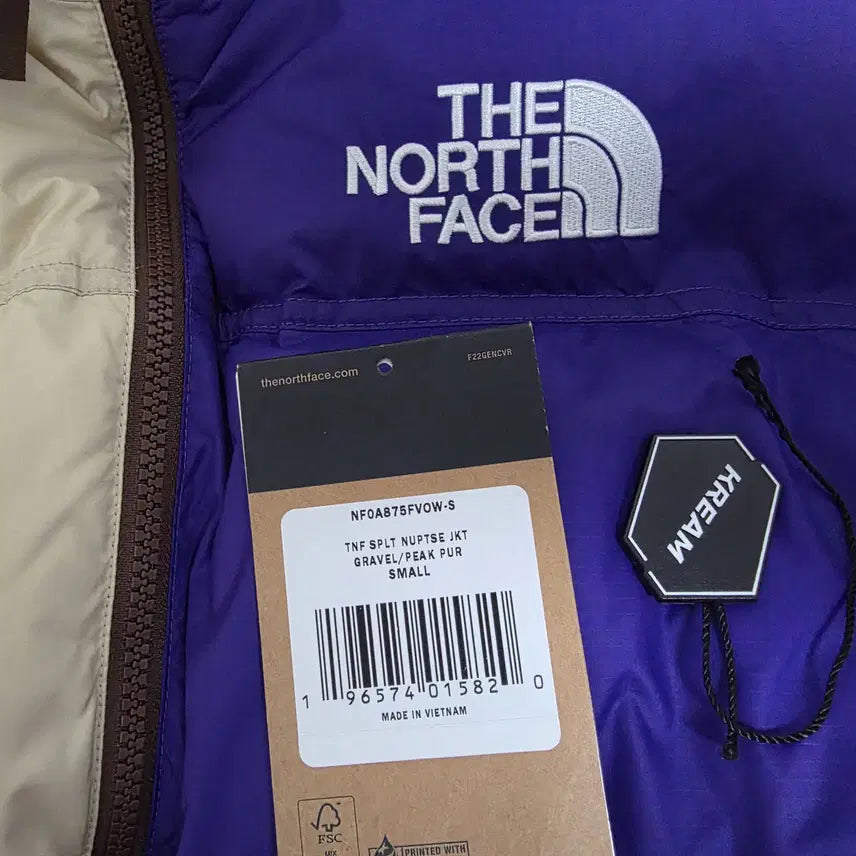 [BUNJANG] Supreme The North Face Split Nuptse Jacket - 24SS (Tan) / 슈프림 x 노스페이스 스플릿 눕시 자켓 탄 - 24SS S사이즈