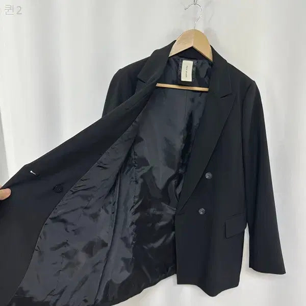 [BUNJANG] Max Studio Women's Black Spring/Autumn Jacket / 맥스스튜디오 여자 검정 춘추 자켓 구88