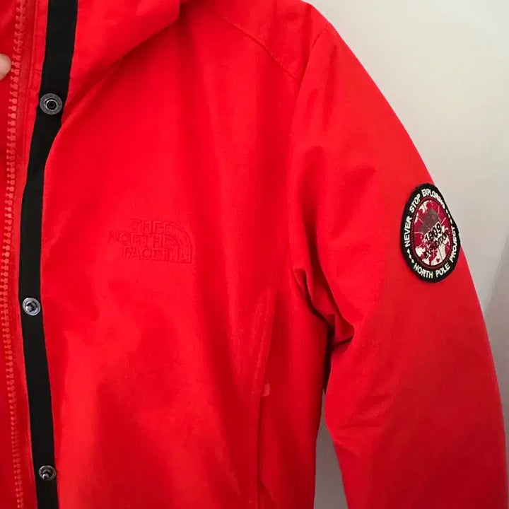 [BUNJANG] The North Face Red Goose Down Puffer Jacket (Size XL) / 노스페이스 레드 구스 패딩 자켓(사이즈95)