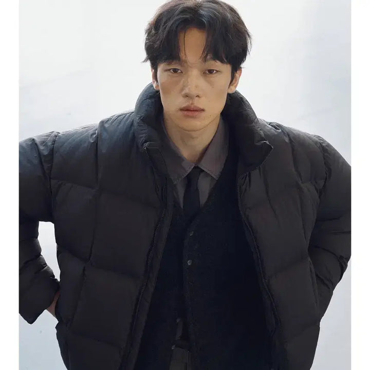 [BUNJANG] Another Office Cloudy Balloon Down Puffer Jacket - Black (Size 2) / 어나더오피스 클라우디 벌룬 다운 푸퍼 자켓 블랙 2사이즈(100)