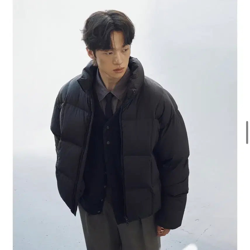 [BUNJANG] Another Office Cloudy Balloon Down Puffer Jacket - Black (Size 2) / 어나더오피스 클라우디 벌룬 다운 푸퍼 자켓 블랙 2사이즈(100)