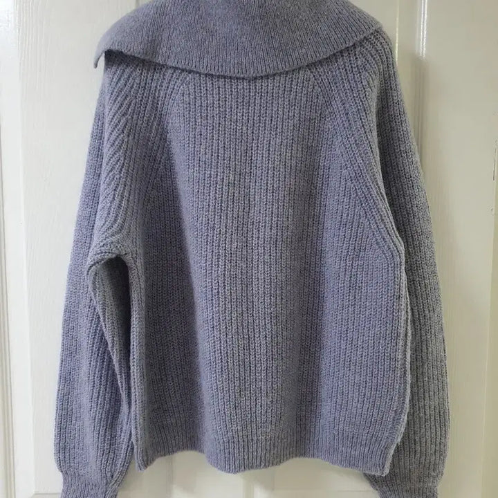 [BUNJANG] Button Knit Sweater - Navy / 단추 니트 (연남색)
