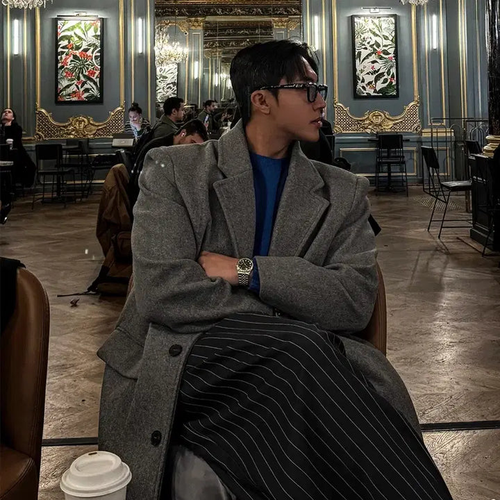 [BUNJANG] H4our Gray Single Mac Coat / 에이치포어스 그레이 싱글 맥 코트 싸게팝니다