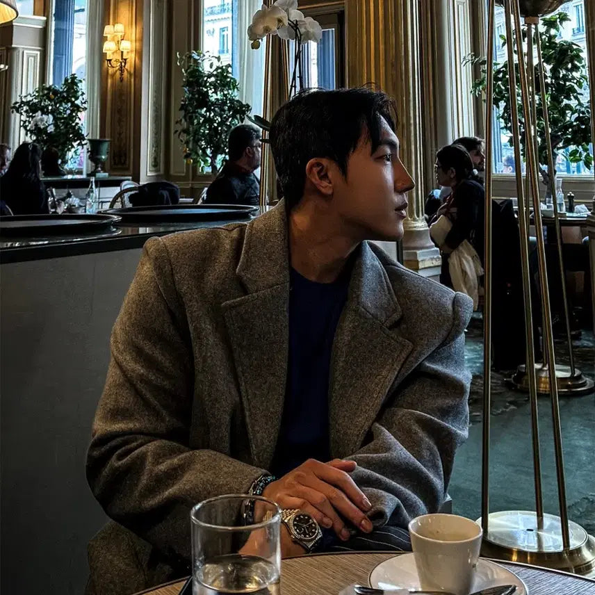 [BUNJANG] H4our Gray Single Mac Coat / 에이치포어스 그레이 싱글 맥 코트 싸게팝니다