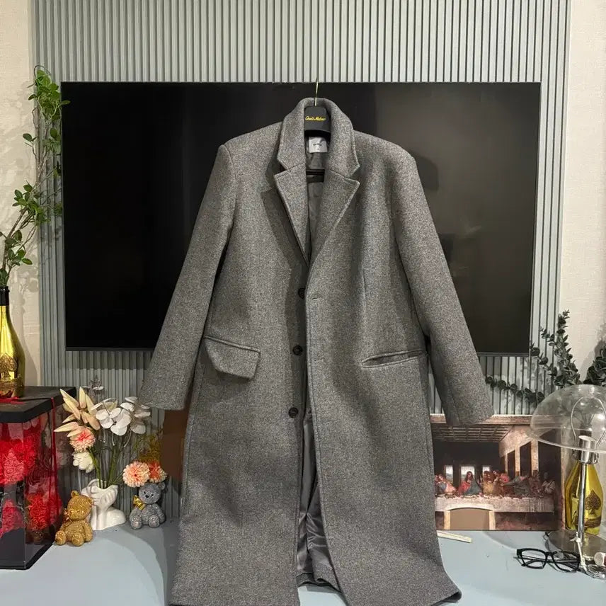 [BUNJANG] H4our Gray Single Mac Coat / 에이치포어스 그레이 싱글 맥 코트 싸게팝니다