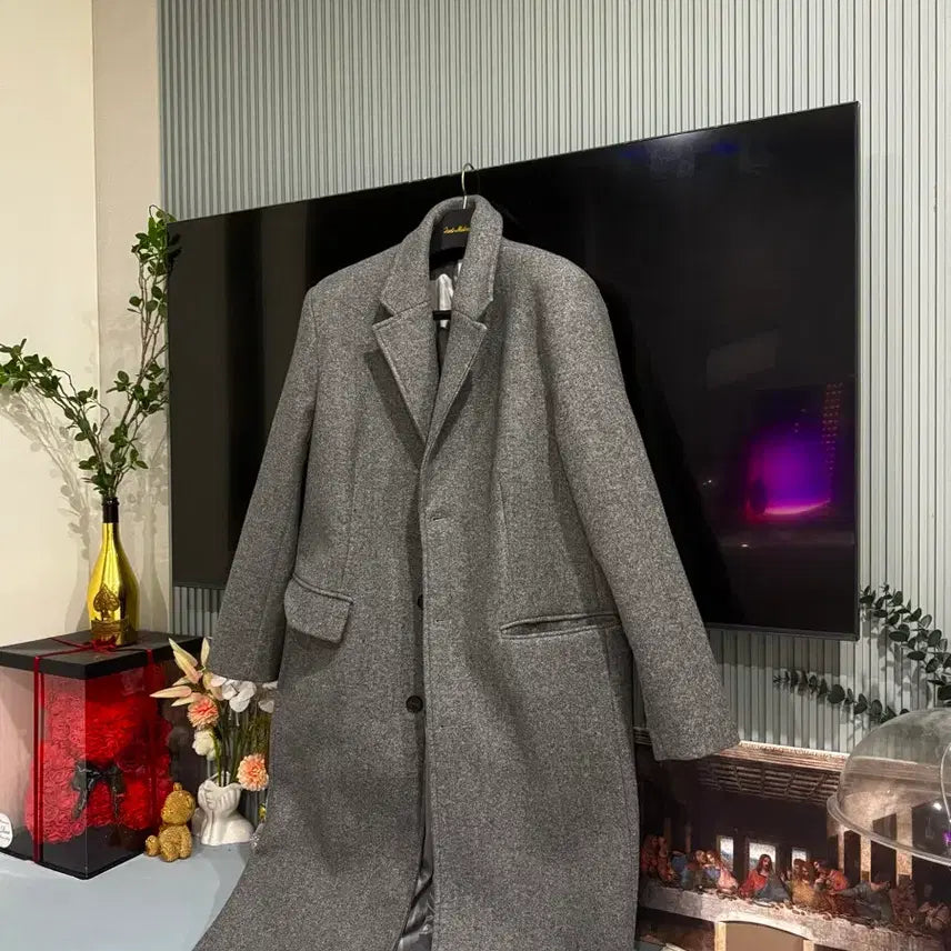 [BUNJANG] H4our Gray Single Mac Coat / 에이치포어스 그레이 싱글 맥 코트 싸게팝니다