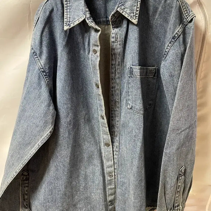 [BUNJANG] Low Classic Denim Shirt / 로우클래식 데님셔츠 블루(새상품)