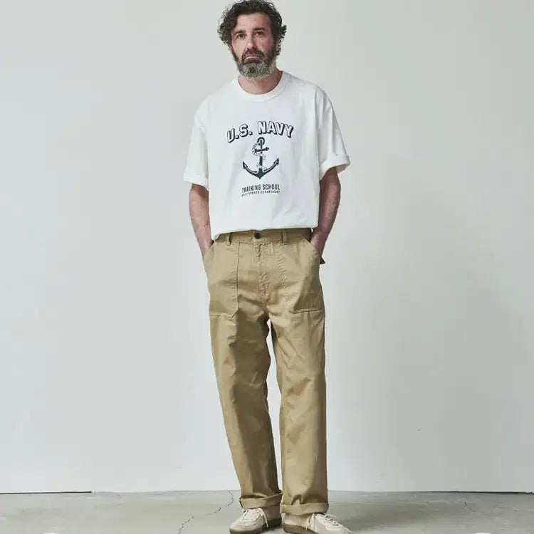 [BUNJANG] Uniform Bridge Fatigue Pants Khaki Beige / 유니폼 브릿지 퍼티그 팬츠