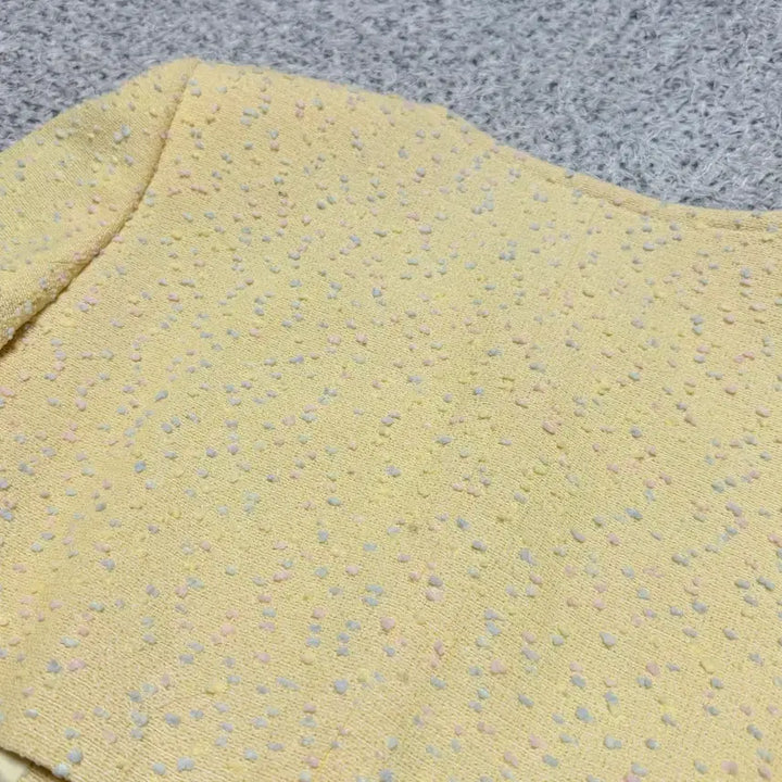 [BUNJANG] Vintage Yves Saint Laurent Tweed Crop Jacket / 빈티지 입생로랑 크롭 트위드 자켓