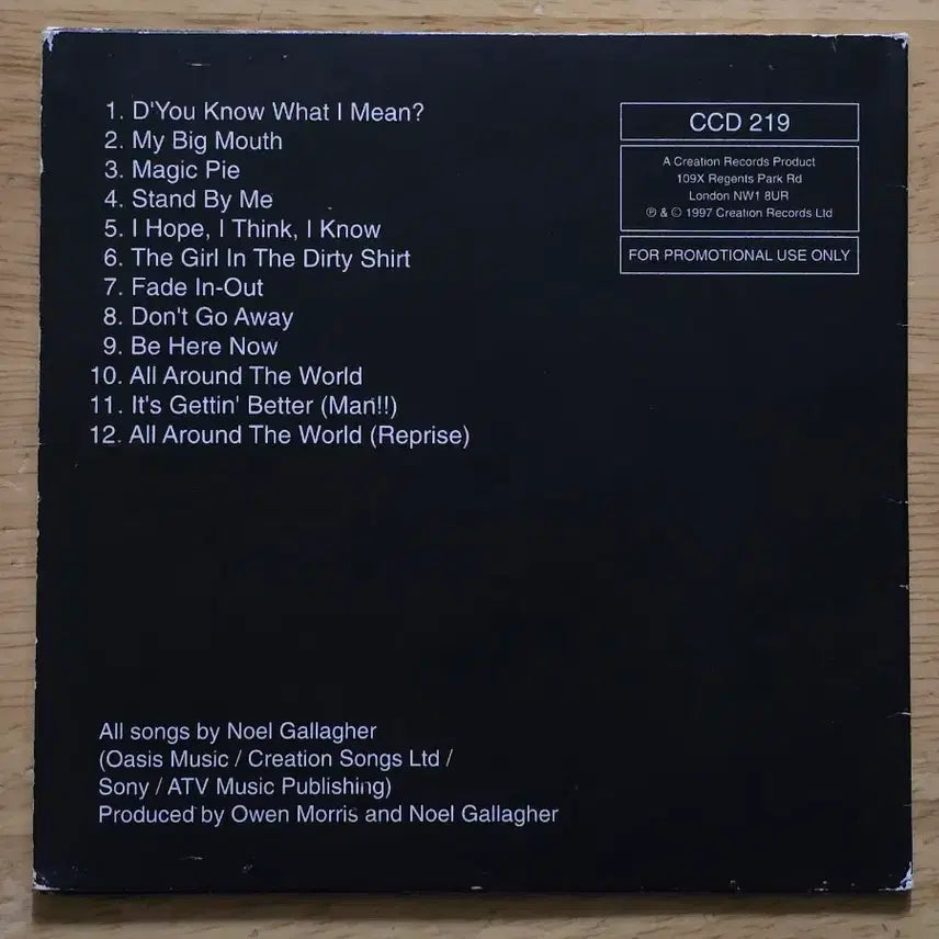 [BUNJANG] Oasis Be Here Now PROMO CD / CD 음반 oasis 오아시스 - Be Here Now PROMO 초판