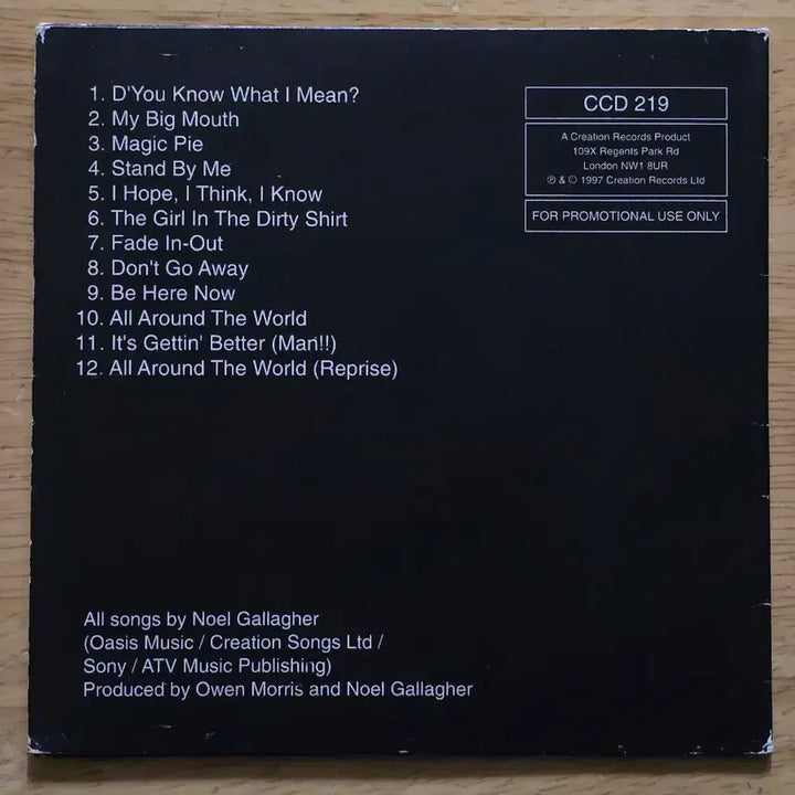 [BUNJANG] Oasis Be Here Now PROMO CD / CD 음반 oasis 오아시스 - Be Here Now PROMO 초판