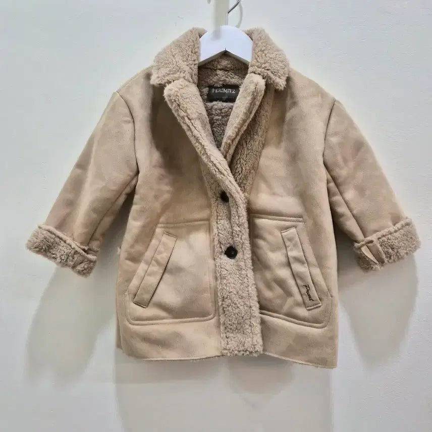 [BUNJANG] Perimitz Beige Mustang Jacket 100 / (시즌오프세일) 페리미츠 베이지 무스탕 자켓 100