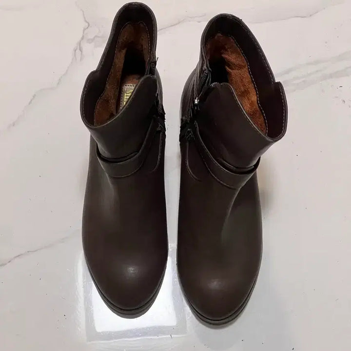 [BUNJANG] MiXXO Brown Ankle Boots / 미쏘 브라운 앵클 부츠