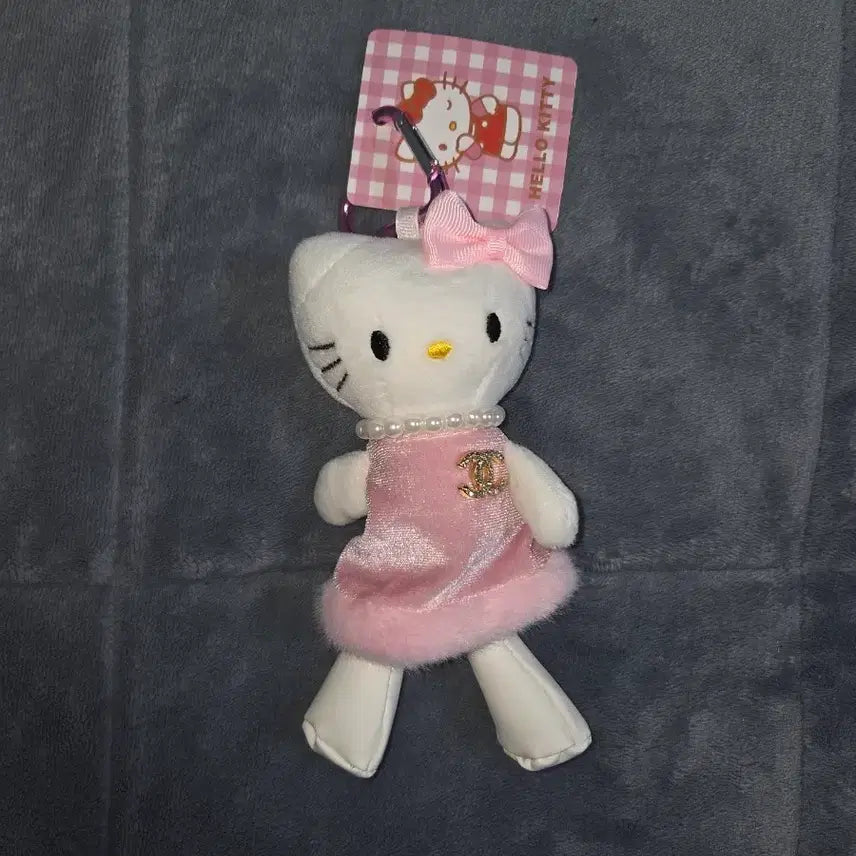[BUNJANG] Hello Kitty Long Legs Pink Dress Keyring / 헬로키티 롱다리키티 핑크 드레스 인형 키링