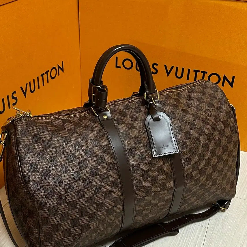 [BUNJANG] Louis Vuitton Damier Keepall 45 / 루이비통 반둘리에 다미에 키폴 45 국내판
