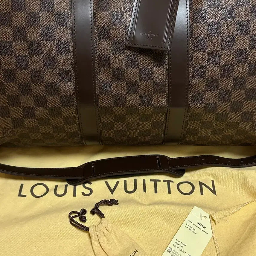 [BUNJANG] Louis Vuitton Damier Keepall 45 / 루이비통 반둘리에 다미에 키폴 45 국내판