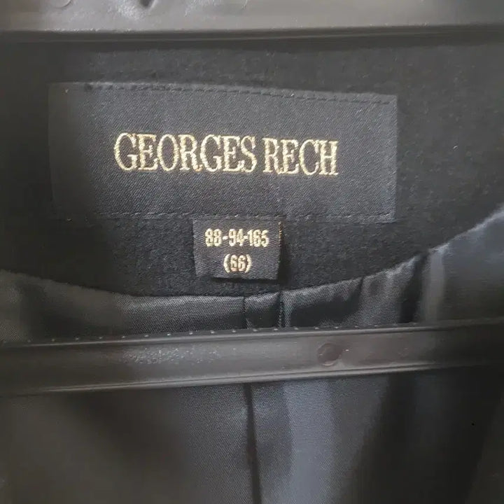 [BUNJANG] Georges Rech Black Long Coat (55~Slim 66) / 조르쥬 레쉬 블랙 롱코트(55~슬림66)드라이완료