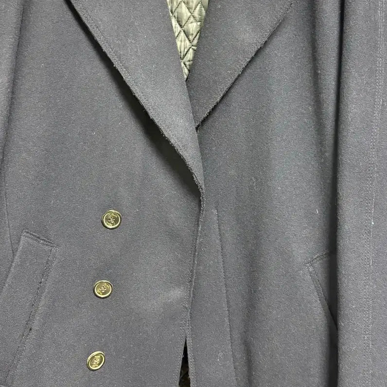 [BUNJANG] PLAC Navy Double-Button Coat (Men&