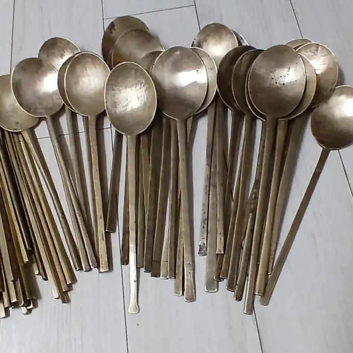 [BUNJANG] Antique Brass Spoon and Chopstick Set / 유기그릇옛날방짜놋수저