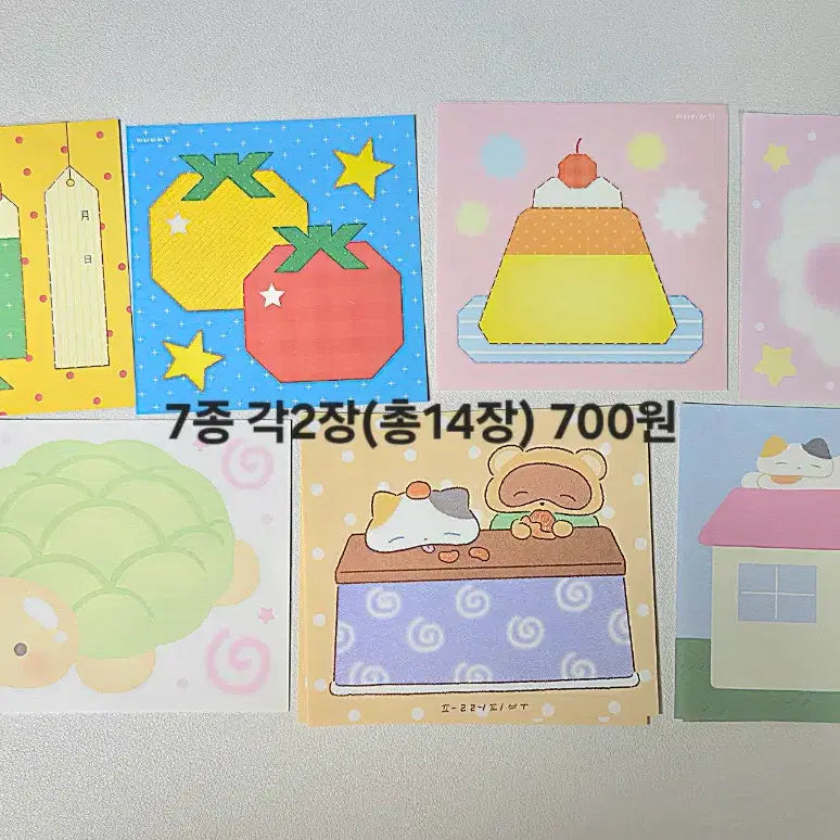 [BUNJANG] Assorted Memo Pads / 떡메모지 판매 소분띵(핑루 비터폼폼 도리 포포 모루 레로카 등)