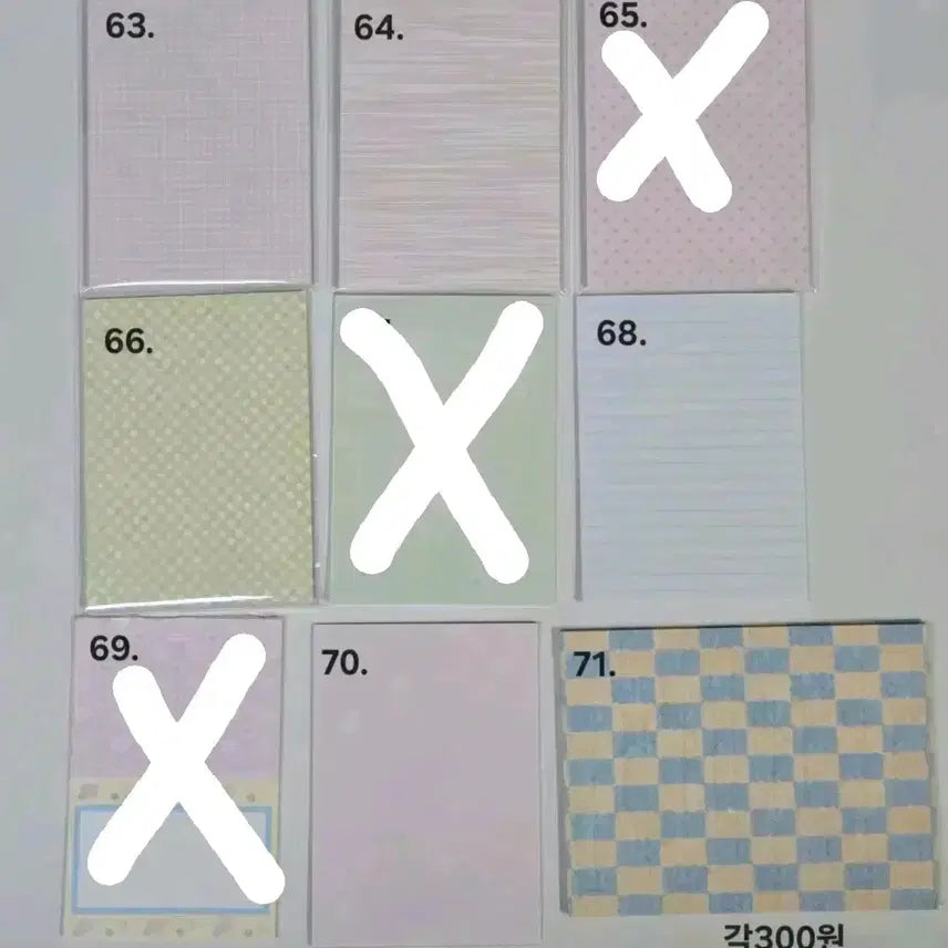 [BUNJANG] Assorted Memo Pads / 떡메모지 판매 소분띵(핑루 비터폼폼 도리 포포 모루 레로카 등)